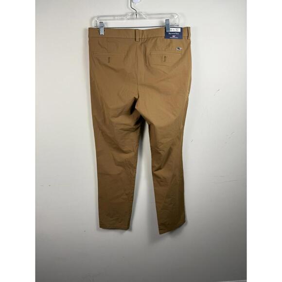 NWT* Vineyard Vines OTG On The Go Breaker Pants Men's 34X32 Khaki Rust - Picture 3 of 4